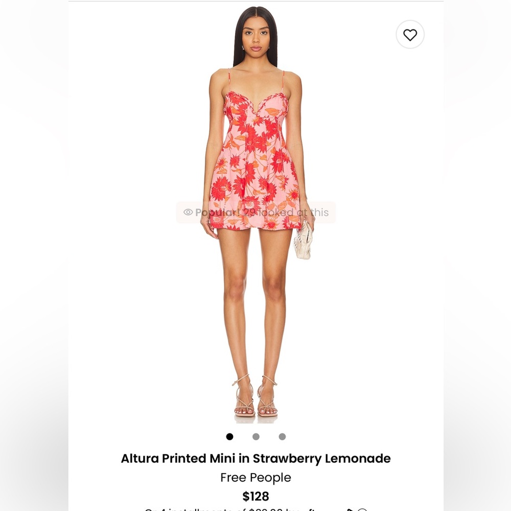 Free People Altura Printed Mini in Strawberry Lemonade